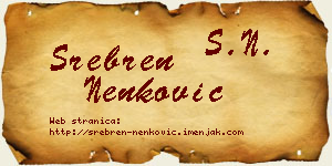 Srebren Nenković vizit kartica